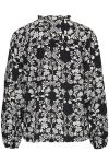 Ichi - Skjorte - IH Gocina SH - Black Flower Aop