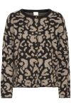 Ichi - Cardigan - Kamara Ca15 - Spotted Animal 