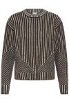 Ichi - Strik - Kamara LS Stripe - Chocolate Torte C.D. Stripe