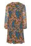 Ichi - Kjole - IH Bally DR - Pink Multi Flower