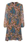 Ichi - Kjole - IH Bally DR - Pink Multi Flower