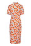 Ichi - Kjole - IH Cefalu Dress3 - Mandarin Red