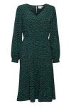 Ichi - Kjole - IH Dara DR - Ditsy Outline Green