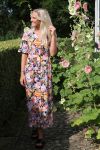 Ichi - Kjole -  Filippa Dress - Black Flower