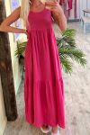 Ichi - Kjole - IA Foxa Maxi Dress - Shocking Pink