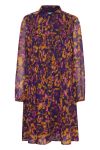 Ichi - Kjole - IH Illy Dress - Purple Multi Flower