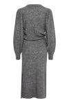 Ichi - Kjole - Jordan DR - Dark Grey Melange