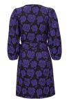 Ichi - Kiole - IX Saga Dress - Deep Blue Flower Print