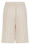 Ichi - Shorts - Linno SHO2 - Brown Stripe