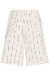 Ichi - Shorts - IH Linno SHO2 - Natural Ecru Stripe