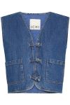 Ichi - Vest - Pellie - Medium Blue 