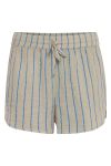 Ichi - Shorts - IA Foxa Striped Beach Shorts - Doeskin/Della Blue stripe