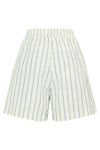Ichi - Shorts - IX Thyra SHO - Almond Milk/Blue Stripe