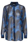Ichi - Skjorte - IH Chiffy SH8 - Lapis Blue Splash