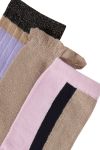 Ichi - Strømper - IA Dorit Socks Box 3 PACK - Purple Mix