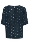 Ichi - T-shirt - Marrakech AOP SS3 - Total Eclipse Dot