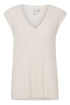 Ichi - Vest - Amara WA RIB - Crystal Gray