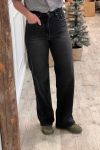 Gestuz - Jeans - Zolani HW wide jeans - Washed dark black