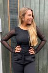 OW Collection - Bluse - Mesha Blouse - Black Glitter