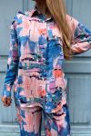 Loved by Lykke - Skjorte - Paint Shirt - Rose Print