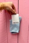 Pieces - Strømper - PC Sebby Glitter Long 1 Pack Socks - Kentucky Blue