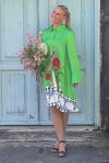 Nümph - Kjole - Adelina Dress - Vibrant Green