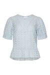 Noella - Top - Indie Flounce Top - Light Blue