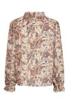 Neo Noir - Bluse - Ivey Art Paisely Blouse - Creme