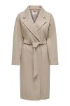 JDY - Jakke - Viola Long Coat w. Belt - Nature