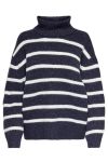 JDY - Strik - JDY Hudson Aya Life L/S Stripe Pull Knit - Sky Captain