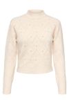 JDY - Strik - JDY Noomi LS Structure Pearl Pull - Birch Melange 