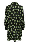 JDY - Skjorte - JDY Soro L/S Abigail Shirt Dress - Black/Arcadian Green Clover