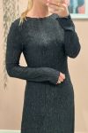 JDY - Kjole - Jdy - Amalfi L/S Pleat Dress - Black