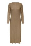 JDY - Kjole - Jdyamalfi L/S Pleat Dress - Sepia Tint