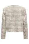 JDY - Jakke - JDY Coco L/S Boucle Blazer - Eggnog