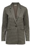 JDY - Blazer - Mia LS Button Check Blazer - Cobblestone