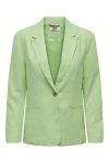 JDY - Blazer - JDY Say Linen L/S Blazer - Foam Green