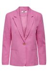 JDY - Blazer - JDY Say Linen L/S Blazer - Pink Power