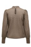 JDY - Bluse - JDY Avery L/S Lace Top - Walnut