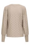 JDY - Bluse - JDY - Cathinka L/S Bellsleeve Top - Cement
