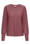 JDY - Bluse - JDY Cathinka L/S Bellsleeve Top - Rose Brown