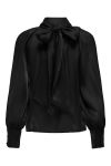 JDY - Bluse - Jdy Dani L/S Bow Top - Black