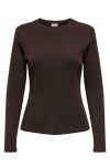 JDY - Bluse - JDY Eva L/S Top - Black Coffee