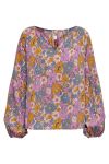 JDY - Bluse - Heather L/S V-Neck Top - Sandshell