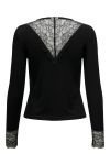 JDY - Bluse - JDY Roxy L/S Lace Top - Black