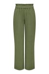 JDY - Bukser - JDY Divya Life Hw Striped Wide Pants - Winter Moss