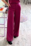 JDY - Bukser - JDY Laila HW Wide Pant - Festival Fuchsia