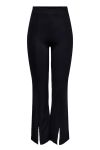 JDY - Bukser - Pretty Flare Slit Pant - Black