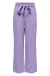 JDY - Bukser - JDY Say Linen Belt Pant - Purple Rose