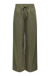 JDY - Bukser - JDY Say Linen HW Wide Pant - Kalamata 